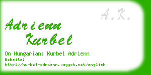 adrienn kurbel business card